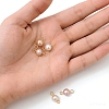 Natural Cultured Freshwater Pearl Connector Charms PALLOY-YW0001-52-6