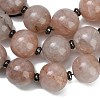 Natural Hematoid Quartz Ferruginous Quartz Beads Strands GG-CBA007A-D09-02-2