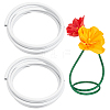 2 Rolls Plastic Aluminum Curved Shaped Tube FIND-PH0029-23B-1