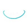 Baking Painted Imitation Jade Glass Beaded Necklace Sets for Women NJEW-JN04196-4