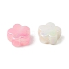UV Plating Opaque Acrylic Beads OACR-G058-17D-2