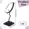 Moon Shaped Alloy Crystal Ball Holder PALLOY-WH0816-007EB-2