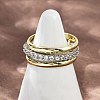 Brass Micro Pave Cubic Zirconia Finger Rings RJEW-D325-01PG-10-1