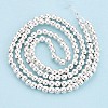 Electroplate Non-magnetic Synthetic Hematite Bead Strands G-Q466-3mm-02-2
