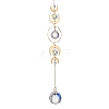 Teardrop Glass Hanging Suncatchers HJEW-JM04401-1
