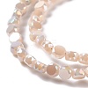 Electroplate Glass Beads Strands GLAA-E036-04C-4