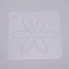 Matte PP Plastic Drawing Scale Template DIY-WH0210-50-1