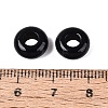 Natural Obsidian European Beads G-Q602-04M-3