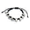 Halloween Theme Adjustable Nylon Cord Braided Beads Bracelets BJEW-JB10917-S-1
