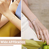 2 Sets 2 Colors 304 Stainless Steel Satellite Chain Bracelet Slider Making MAK-TA0001-22-8