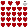 24Pcs Heart Enamel Pins JEWB-FG0001-63-1