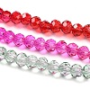 Transparent Painted Glass Beads Strands DGLA-A034-T4mm-A24-4