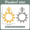 30Pcs 2 Colors One Decade Rosary Zinc Alloy Big Pendants FIND-PH0028-95-2