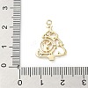 Brass Micro Pave Cubic Zirconia Pendants KK-H521-02A-G-3