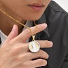 Fashionable Men's Stainless Steel Round Virgin Mary Pendant Cable Chain Necklaces PW-WG84821-01-4