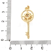 Brass Micro Pave Clear Cubic Zirconia Pendants CU-CBA8F66-03A-G-3
