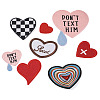 8Pcs 8 Styles Computerized Embroidery Cloth Patches PATC-TA0001-38B-2