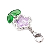 Flower Glass Pendant Decorations HJEW-JM02867-5