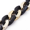 Handmade Imitation Gemstone Style Acrylic Curb Chains X-AJEW-JB00523-02-1