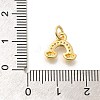 Brass Micro Pave Clear Cubic Zirconia Pendants KK-L225-040G-3