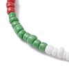 3Pcs 3 Styles Christmas Glass Seed Beaded Stretch Bracelet Sets BJEW-JB10472-5