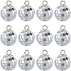 SUNNYCLUE 24Pcs Mirror Ball Reflective Ball Pendants AJEW-SC0002-62-1