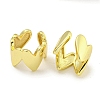 Brass Cuff Earrings EJEW-C104-073G-2