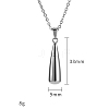 Titanium Steel Pendant Necklaces PW-WG38888-01-1