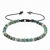 Adjustable Natural African Turquoise(Jasper) Beaded Bracelets for Women BE7794-3-1