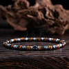 Natural Yellow Tiger Eye Beads Stretch Bracelet for Men IN5542-2