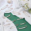 12Pcs 3 Styles Iron Kilt Pins JEWB-SC0001-90-4