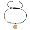 304 Stainless Steel & Brass Charm Bracelets KD3071-2-1