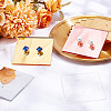 ARRICRAFT 4 Colors Acrylic Single Earring Display Card ODIS-AR0001-05B-4