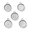 Tibetan Style Pendant Cabochon Settings TIBE-A23176-AS-LF-2