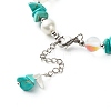 4Pcs Mixed Gemstone Chip Beaded Bracelets Set for Girl Women BJEW-TA00019-6