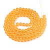 Baking Paint Glass Beads Strands DGLA-Q023-8mm-DB47-2