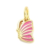 Real 18K Gold Plated Rack Plating Brass Enamel Charms KK-M293-33G-03-1