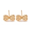 Brass Stud Earrings EJEW-D288-16G-2