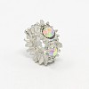 Large Hole Zinc Alloy Rhinestone European Beads CPDL-L001-07-2