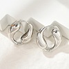 Brass Hoop Earrings for Women LS-EJEW-U041-09P-1