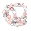 Electroplated Shell Pearl Beads Strands BSHE-D301-02D-2