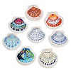 Printed Natural Shell Big Pendants SH-CBA93AD-19-1