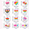 24Pcs 12 Styles Rainbow PVC Cabochons FIND-TA0005-48-4