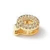 Brass Micro Pave Clear Cubic Zirconia Initial Multi-strand Links KK-S520-01G-17-2