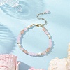 Glass Round Beaded Bracelets BJEW-JB12072-01-1