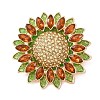 Alloy & Rhinestone Lapel Pin Brooches RB-CBA1388-01G-1