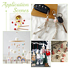100Pcs 10 Styles Printed Wood European Beads WOOD-UN0001-22A-5