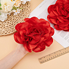 Polyester Flower Brooches JEWB-WH0021-54B-3