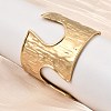 Hammered 304 Stainless Steel Open Cuff Bangles BJEW-K264-04G-1