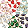 5Pcs Transparent Glass Charms GLAA-YW0004-41A-2